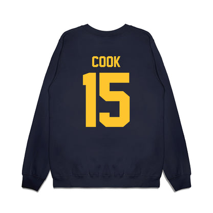 UC Berkeley - NCAA Football : Kaden Cook - Vintage Helmet Premium Crewneck Sweatshirt-1