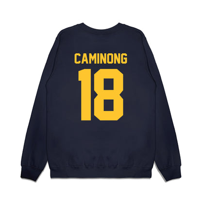 UC Berkeley - NCAA Football : EJ Caminong - Vintage Helmet Premium Crewneck Sweatshirt-1