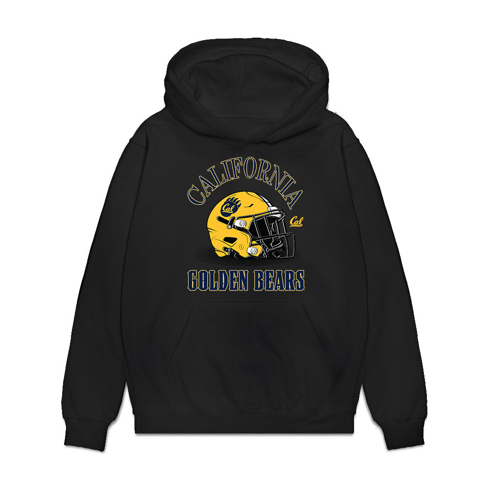 UC Berkeley - NCAA Football : Cole Boscia - Vintage Helmet Premium Hooded Sweatshirt-0