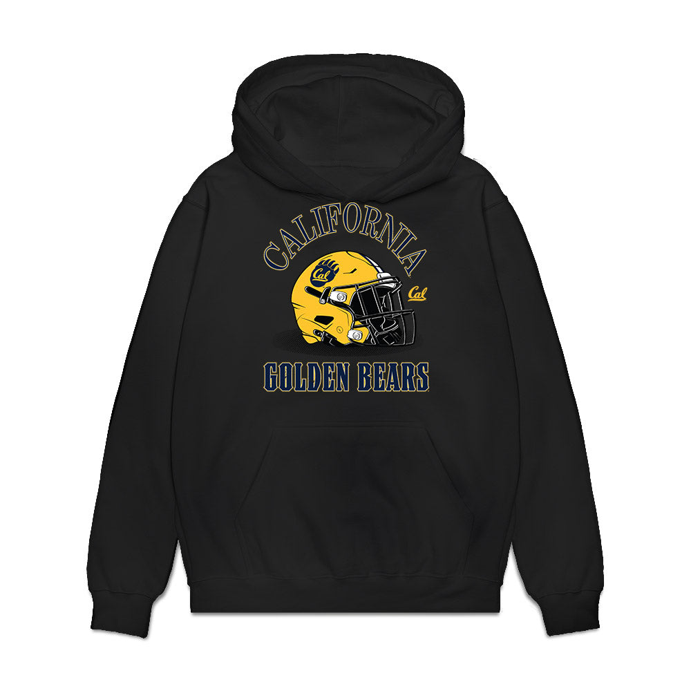 UC Berkeley - NCAA Football : Kaden Cook - Vintage Helmet Premium Hooded Sweatshirt-0