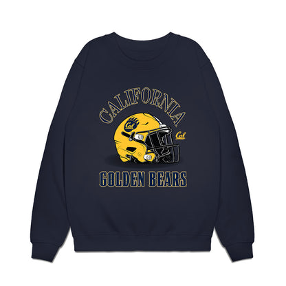 UC Berkeley - NCAA Football : Dru Polidore - Vintage Helmet Premium Crewneck Sweatshirt-0
