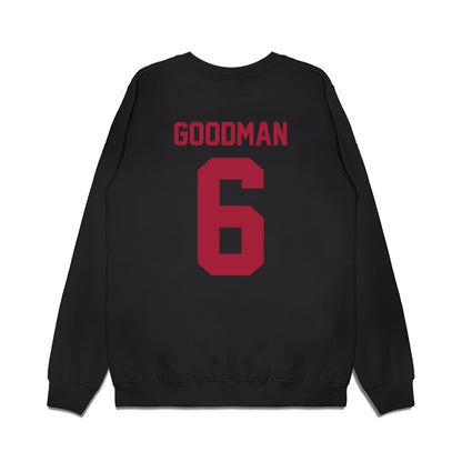 WSU - NCAA Football : Duhron Goodman - Vintage Helmet Premium Crewneck Sweatshirt-1