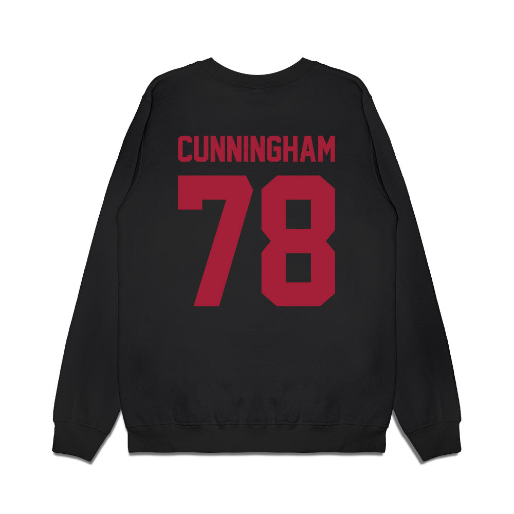 WSU - NCAA Football : Jorden Cunningham - Vintage Helmet Premium Crewneck Sweatshirt-1