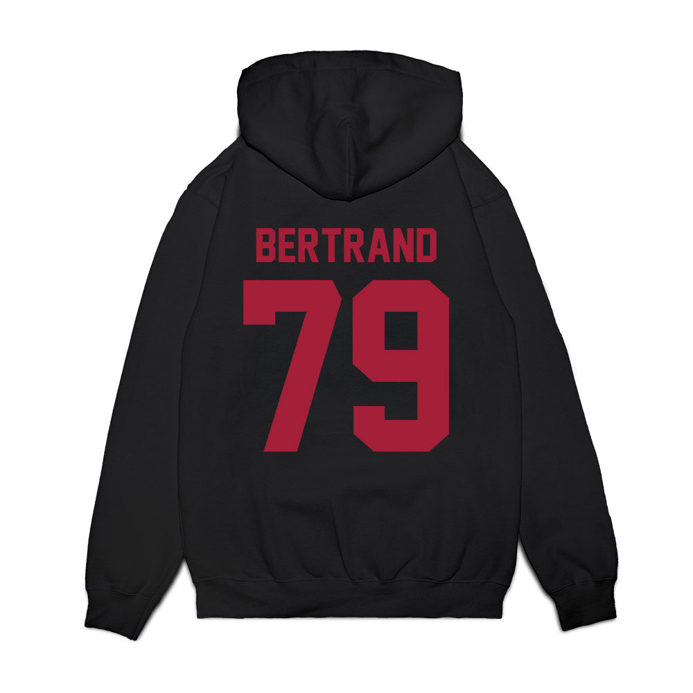 WSU - NCAA Football : Turner Bertrand - Vintage Helmet Premium Hooded Sweatshirt-1