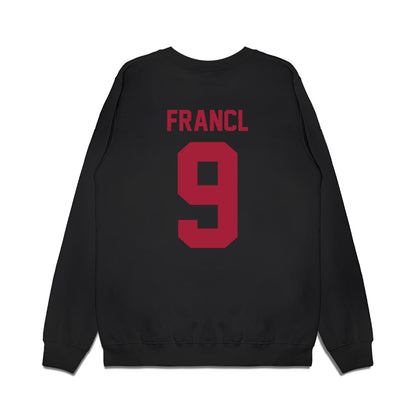 WSU - NCAA Football : Caleb Francl - Vintage Helmet Premium Crewneck Sweatshirt-1