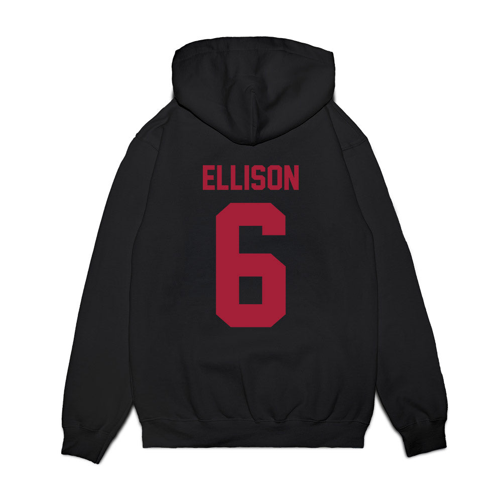 WSU - NCAA Football : Devin Ellison - Vintage Helmet Premium Hooded Sweatshirt-1