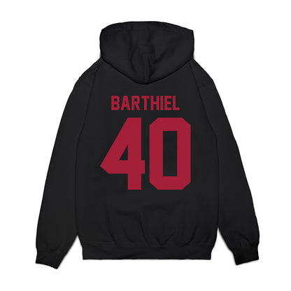 WSU - NCAA Football : Gavin Barthiel - Vintage Helmet Premium Hooded Sweatshirt-1