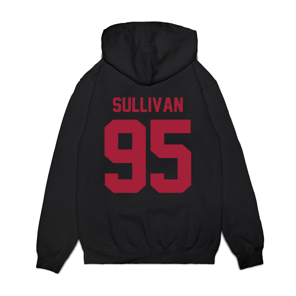 WSU - NCAA Football : Connor Sullivan - Vintage Helmet Premium Hooded Sweatshirt-1