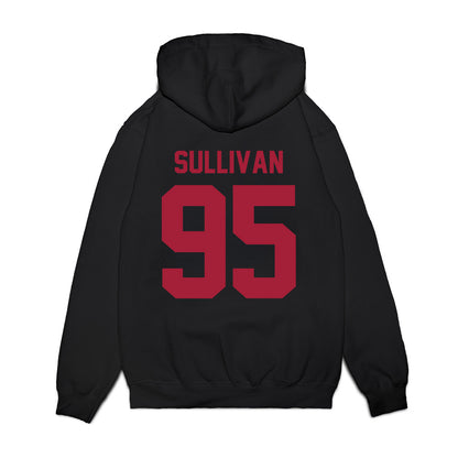 WSU - NCAA Football : Connor Sullivan - Vintage Helmet Premium Hooded Sweatshirt-1