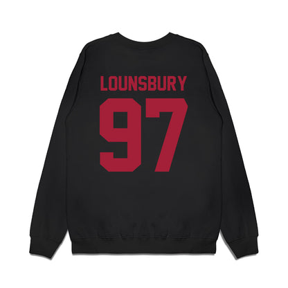 WSU - NCAA Football : Adlai Lounsbury - Vintage Helmet Premium Crewneck Sweatshirt-1