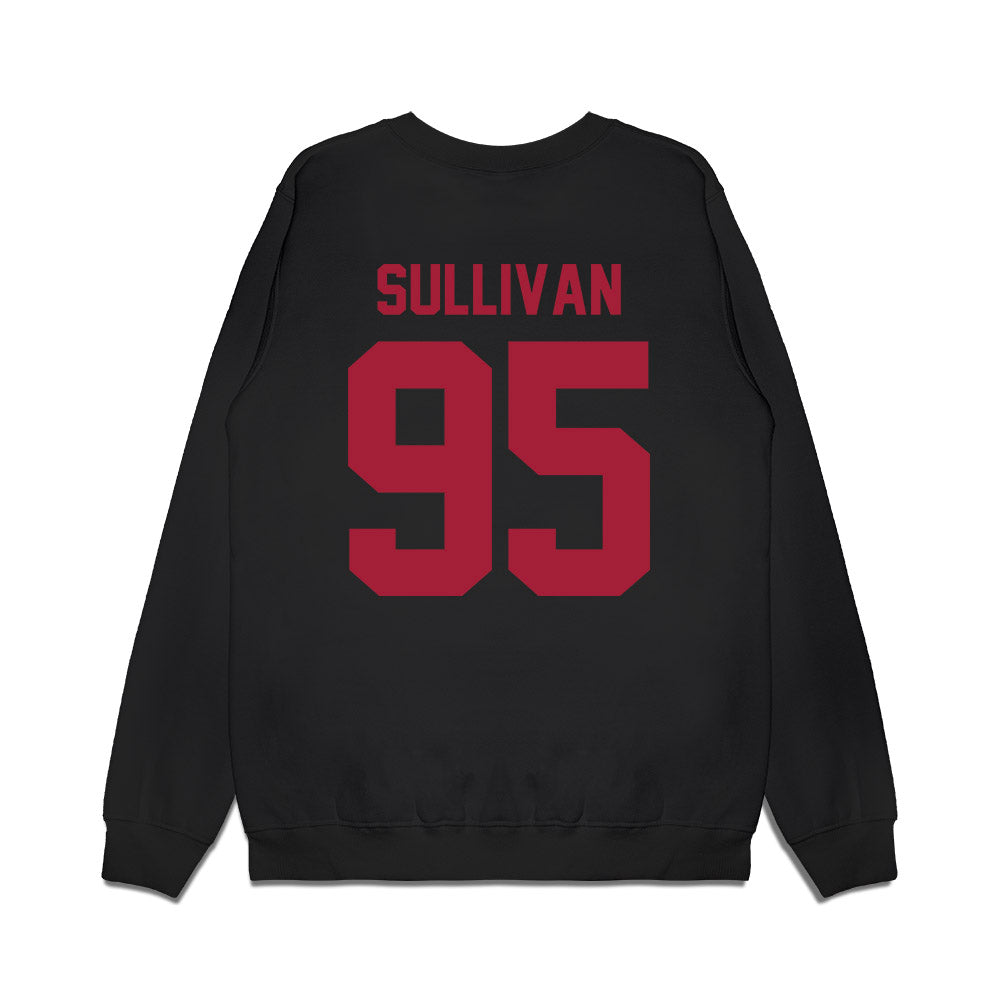 WSU - NCAA Football : Connor Sullivan - Vintage Helmet Premium Crewneck Sweatshirt-1