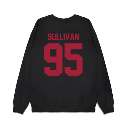 WSU - NCAA Football : Connor Sullivan - Vintage Helmet Premium Crewneck Sweatshirt-1