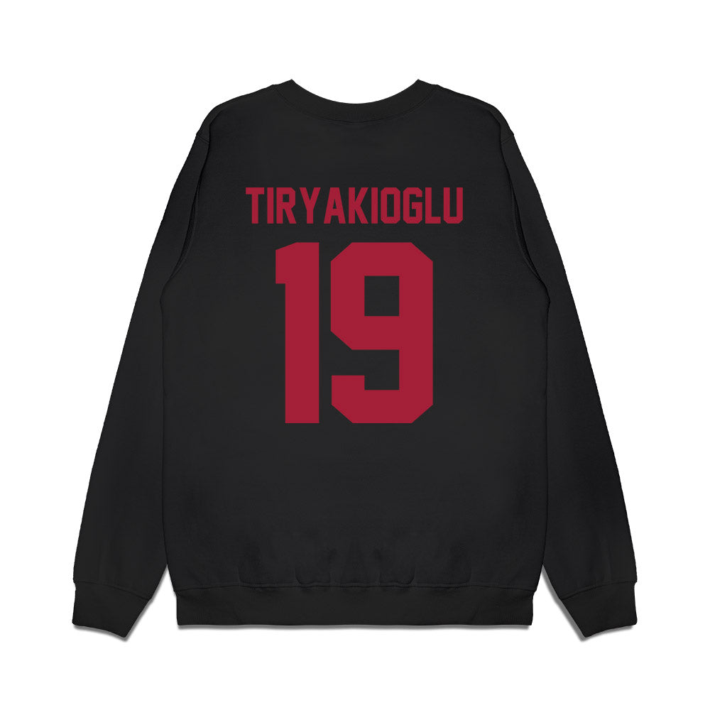 WSU - NCAA Football : Jake Tiryakioglu - Vintage Helmet Premium Crewneck Sweatshirt-1