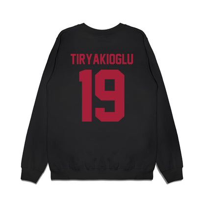 WSU - NCAA Football : Jake Tiryakioglu - Vintage Helmet Premium Crewneck Sweatshirt-1