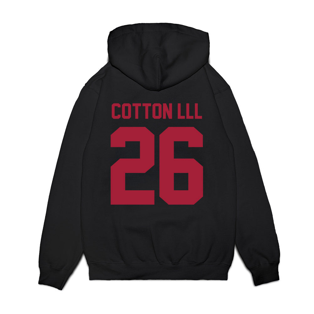 WSU - NCAA Football : Tyrone Cotton lll - Vintage Helmet Premium Hooded Sweatshirt-1