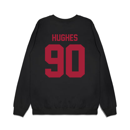 WSU - NCAA Football : Michael Hughes - Vintage Helmet Premium Crewneck Sweatshirt-1