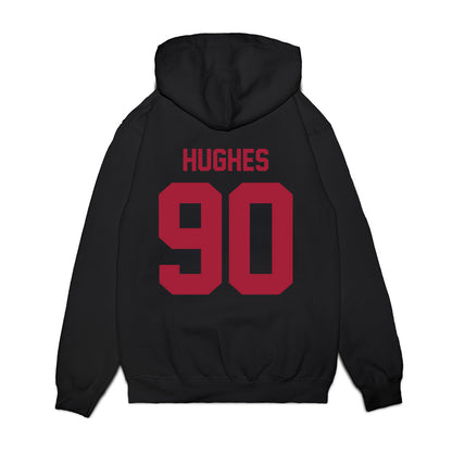 WSU - NCAA Football : Michael Hughes - Vintage Helmet Premium Hooded Sweatshirt-1