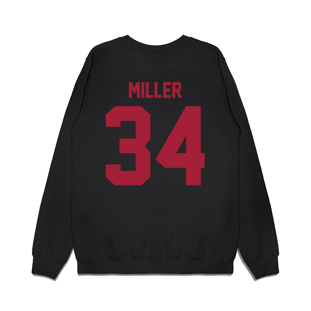 WSU - NCAA Football : Sir Brody Miller - Vintage Helmet Premium Crewneck Sweatshirt-1