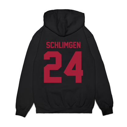WSU - NCAA Football : Sullivan Schlimgen - Vintage Helmet Premium Hooded Sweatshirt-1