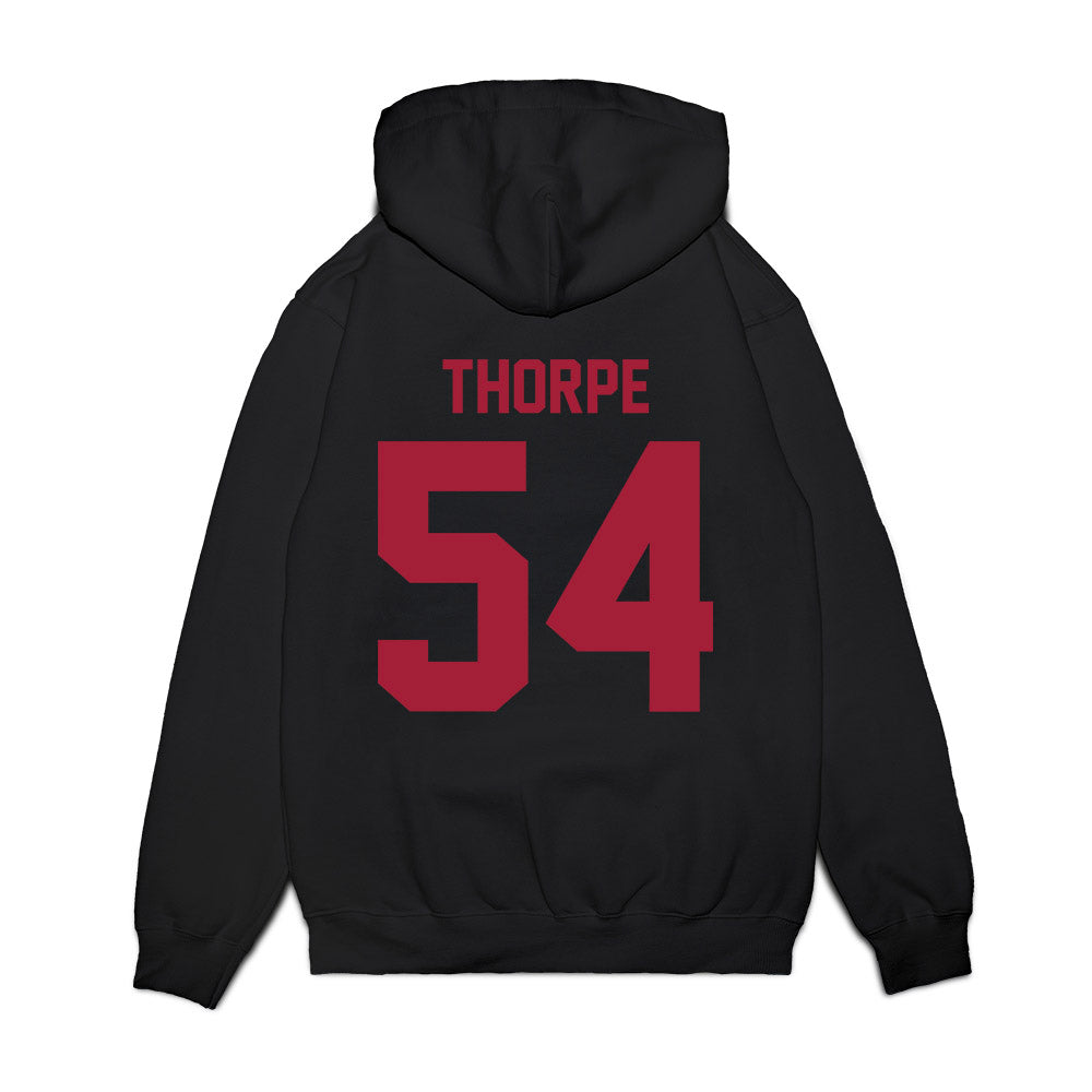 WSU - NCAA Football : Xavier Thorpe - Vintage Helmet Premium Hooded Sweatshirt-1