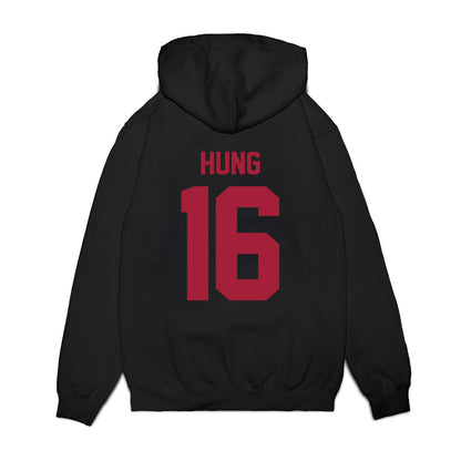 WSU - NCAA Football : Isaiah Hung - Vintage Helmet Premium Hooded Sweatshirt-1