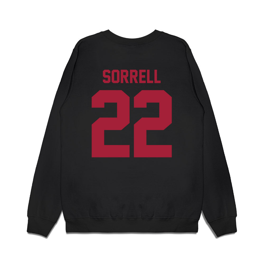 WSU - NCAA Football : Trillion Sorrell - Vintage Helmet Premium Crewneck Sweatshirt-1