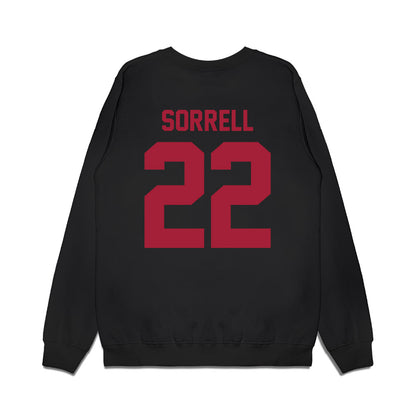 WSU - NCAA Football : Trillion Sorrell - Vintage Helmet Premium Crewneck Sweatshirt-1