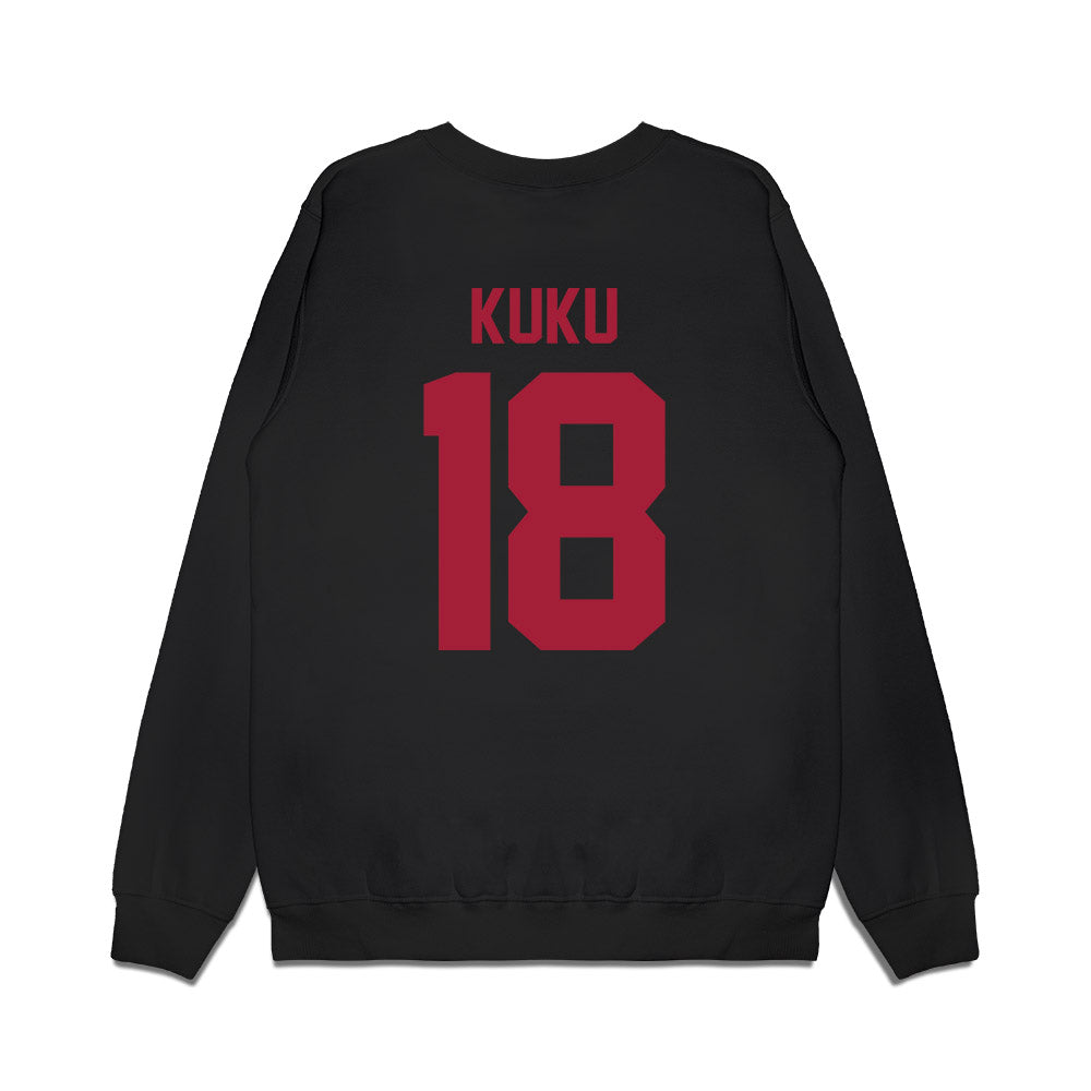 WSU - NCAA Football : David Kuku - Vintage Helmet Premium Crewneck Sweatshirt-1