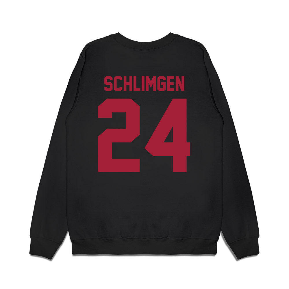 WSU - NCAA Football : Sullivan Schlimgen - Vintage Helmet Premium Crewneck Sweatshirt-1