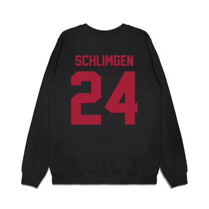 WSU - NCAA Football : Sullivan Schlimgen - Vintage Helmet Premium Crewneck Sweatshirt-1