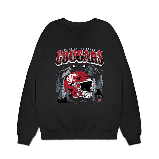 WSU - NCAA Football : Gaylon McNeal - Vintage Helmet Premium Crewneck Sweatshirt-0