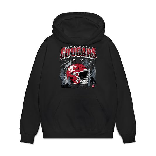 WSU - NCAA Football : Darrion Dalton - Vintage Helmet Premium Hooded Sweatshirt-0