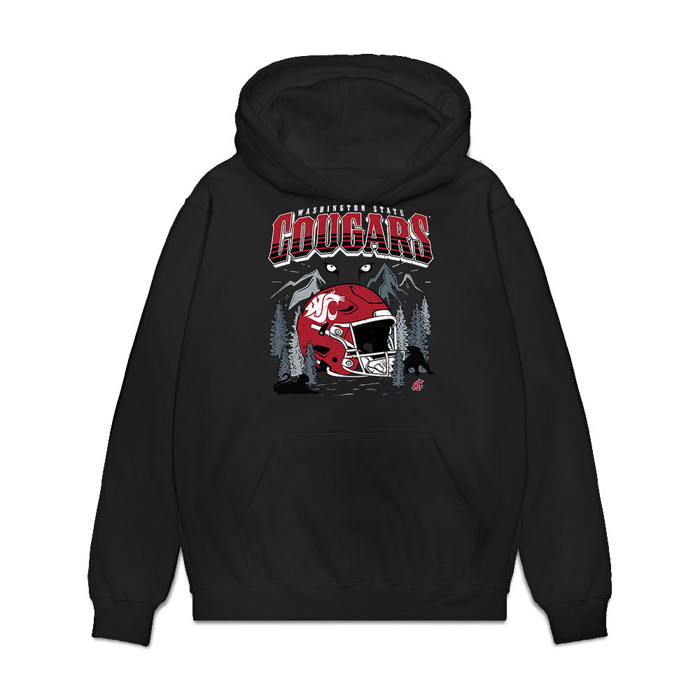WSU - NCAA Football : Ishmael gibbs - Vintage Helmet Premium Hooded Sweatshirt-0