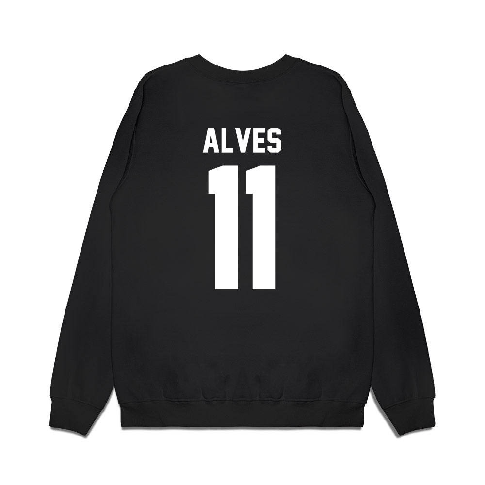 Virginia Tech - NCAA Football : Devin Alves - Vintage Helmet Premium Crewneck Sweatshirt-1