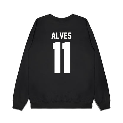 Virginia Tech - NCAA Football : Devin Alves - Vintage Helmet Premium Crewneck Sweatshirt-1