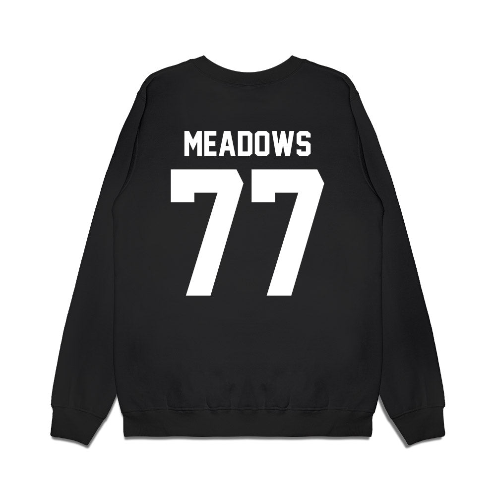 Virginia Tech - NCAA Football : Brody Meadows - Vintage Helmet Premium Crewneck Sweatshirt-1