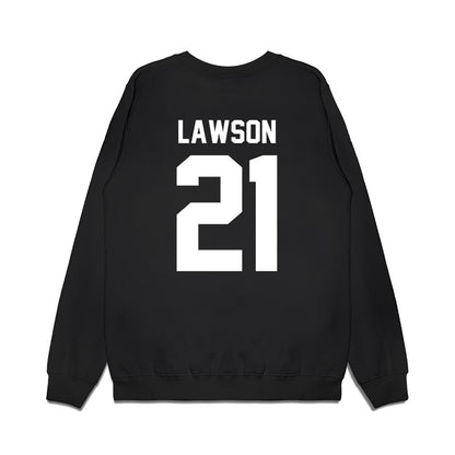 Virginia Tech - NCAA Football : Keli Lawson - Vintage Helmet Premium Crewneck Sweatshirt-1