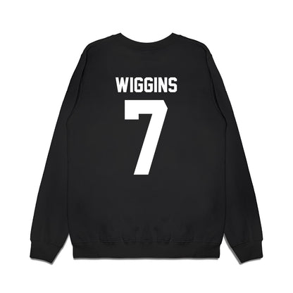 Virginia Tech - NCAA Football : Chanz Wiggins - Vintage Helmet Premium Crewneck Sweatshirt-1