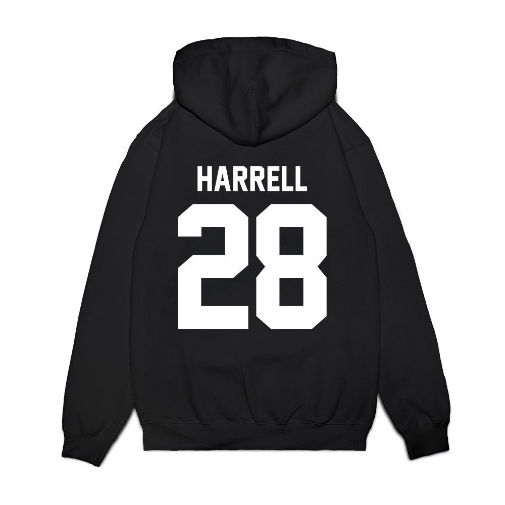 Virginia Tech - NCAA Football : Knahlij Harrell - Vintage Helmet Premium Hooded Sweatshirt-1