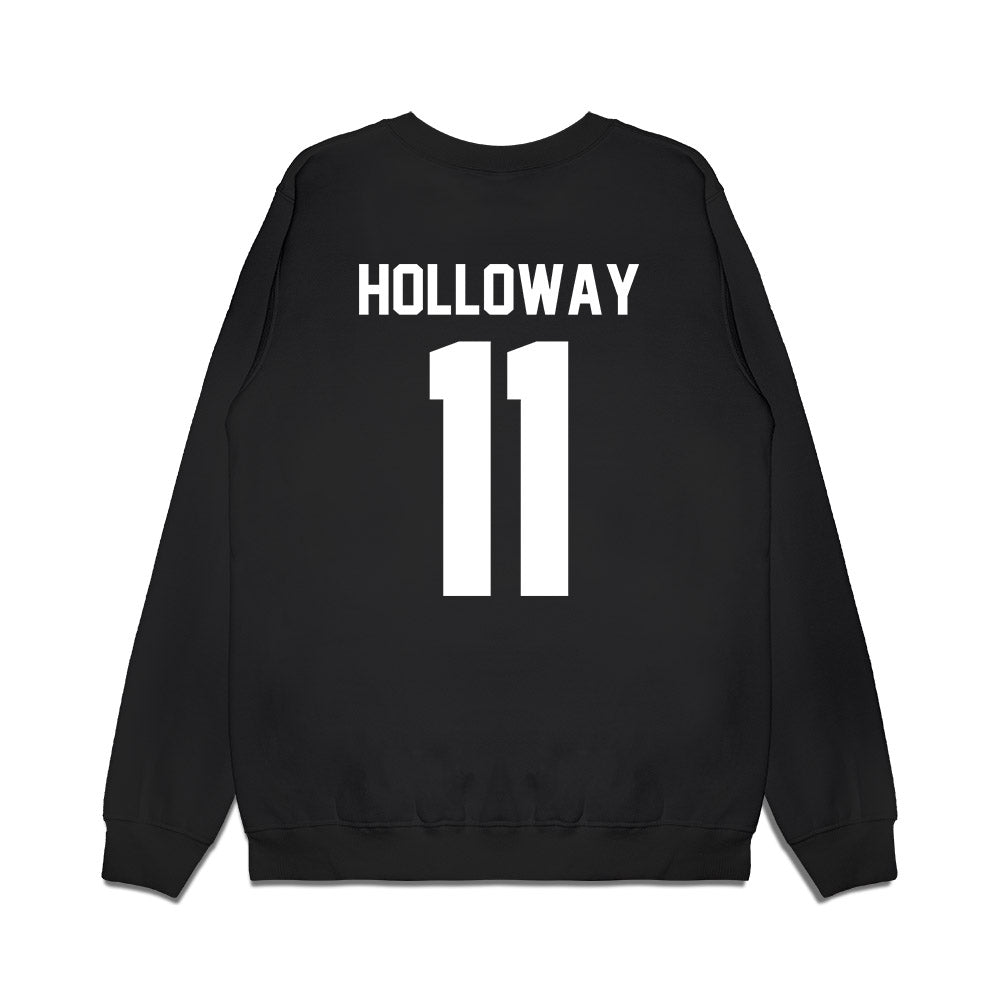 Virginia Tech - NCAA Football : Tucker Holloway - Vintage Helmet Premium Crewneck Sweatshirt-1