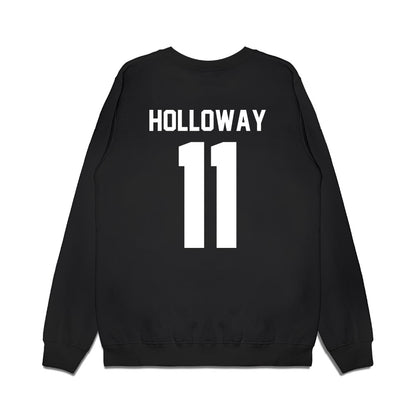 Virginia Tech - NCAA Football : Tucker Holloway - Vintage Helmet Premium Crewneck Sweatshirt-1