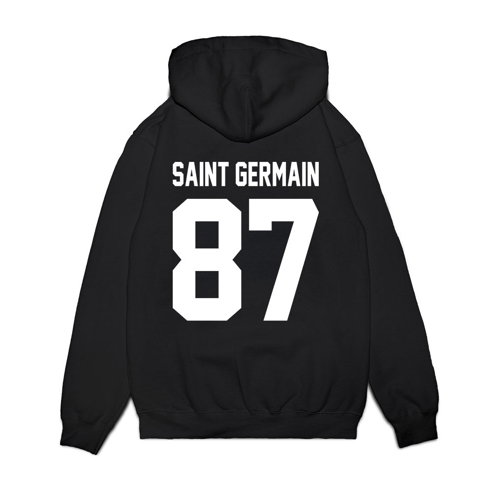 Virginia Tech - NCAA Football : Harrison Saint Germain - Vintage Helmet Premium Hooded Sweatshirt-1