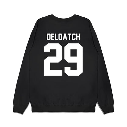 Virginia Tech - NCAA Football : Jahmari DeLoatch - Vintage Helmet Premium Crewneck Sweatshirt-1