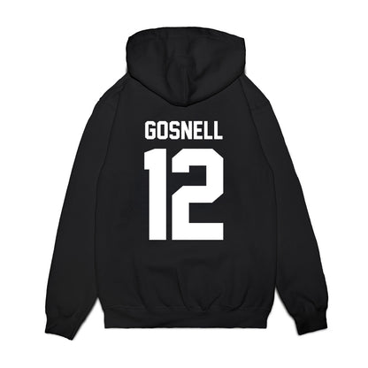 Virginia Tech - NCAA Football : Stephen Gosnell - Vintage Helmet Premium Hooded Sweatshirt-1