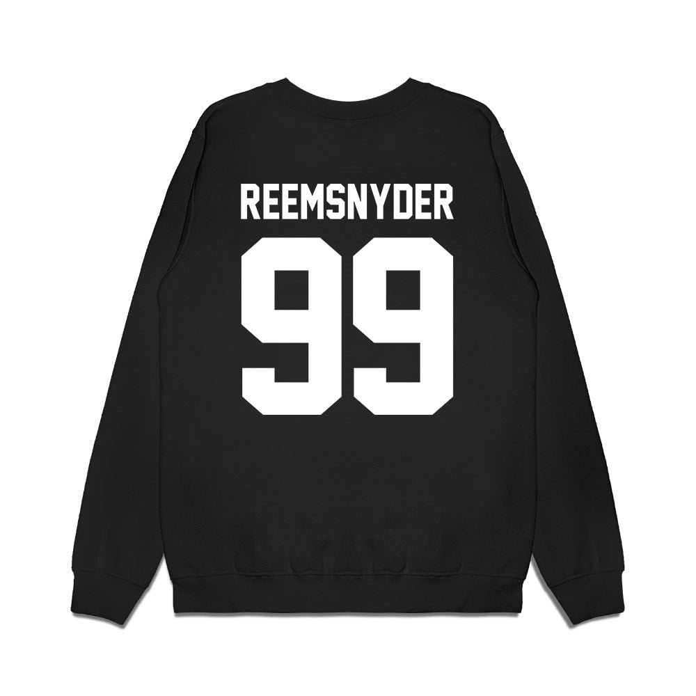 Virginia Tech - NCAA Football : Cole Reemsnyder - Vintage Helmet Premium Crewneck Sweatshirt-1