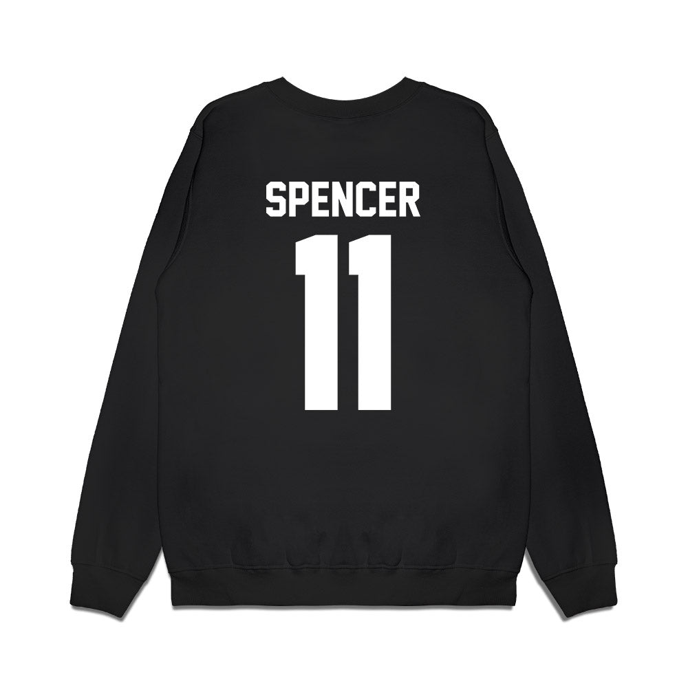 Virginia Tech - NCAA Football : Isaiah Spencer - Vintage Helmet Premium Crewneck Sweatshirt-1