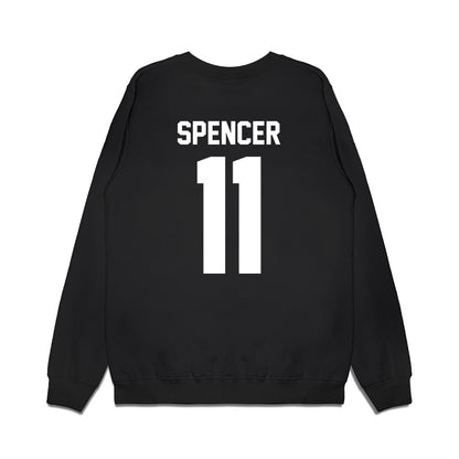 Virginia Tech - NCAA Football : Isaiah Spencer - Vintage Helmet Premium Crewneck Sweatshirt-1