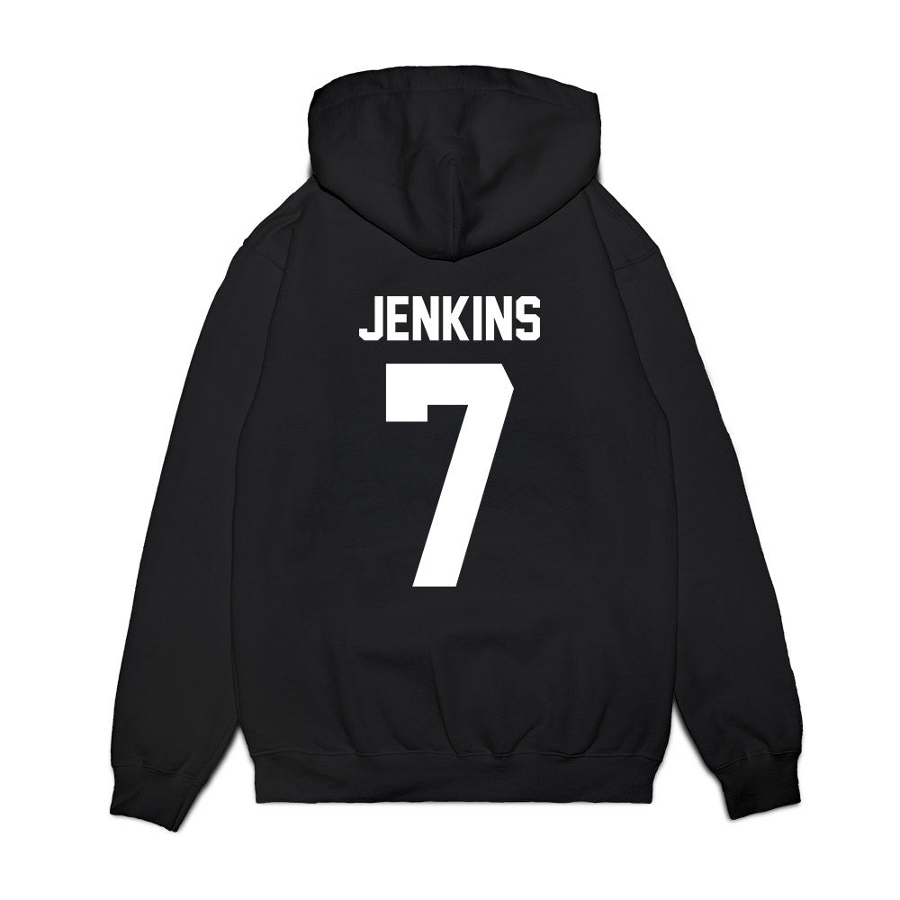 Virginia Tech - NCAA Football : Keonta Jenkins - Vintage Helmet Premium Hooded Sweatshirt-1