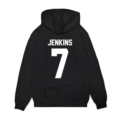 Virginia Tech - NCAA Football : Keonta Jenkins - Vintage Helmet Premium Hooded Sweatshirt-1