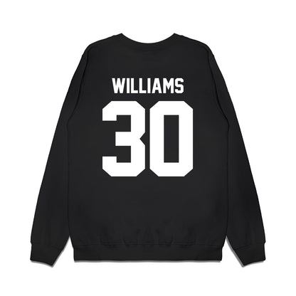 Virginia Tech - NCAA Football : Krystian Williams - Vintage Helmet Premium Crewneck Sweatshirt-1